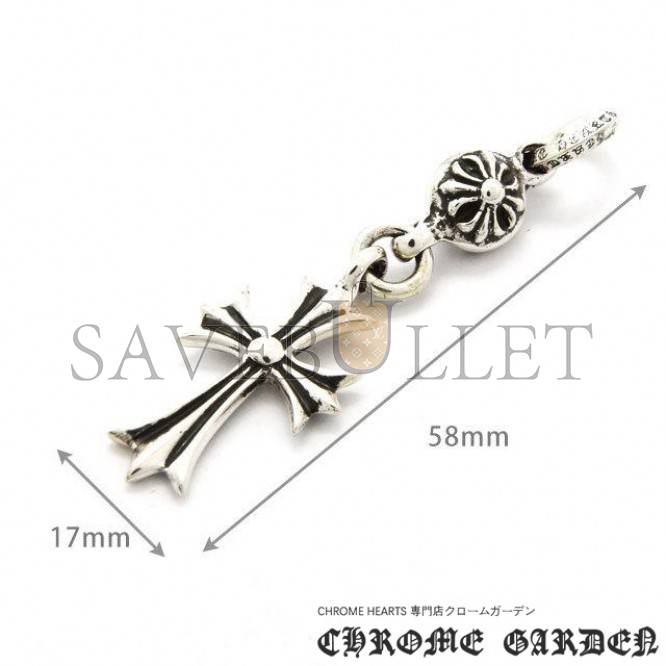 CHROME HEARTS CROSS WITH ONE SILVER BALL CHARM(Pendant Only)