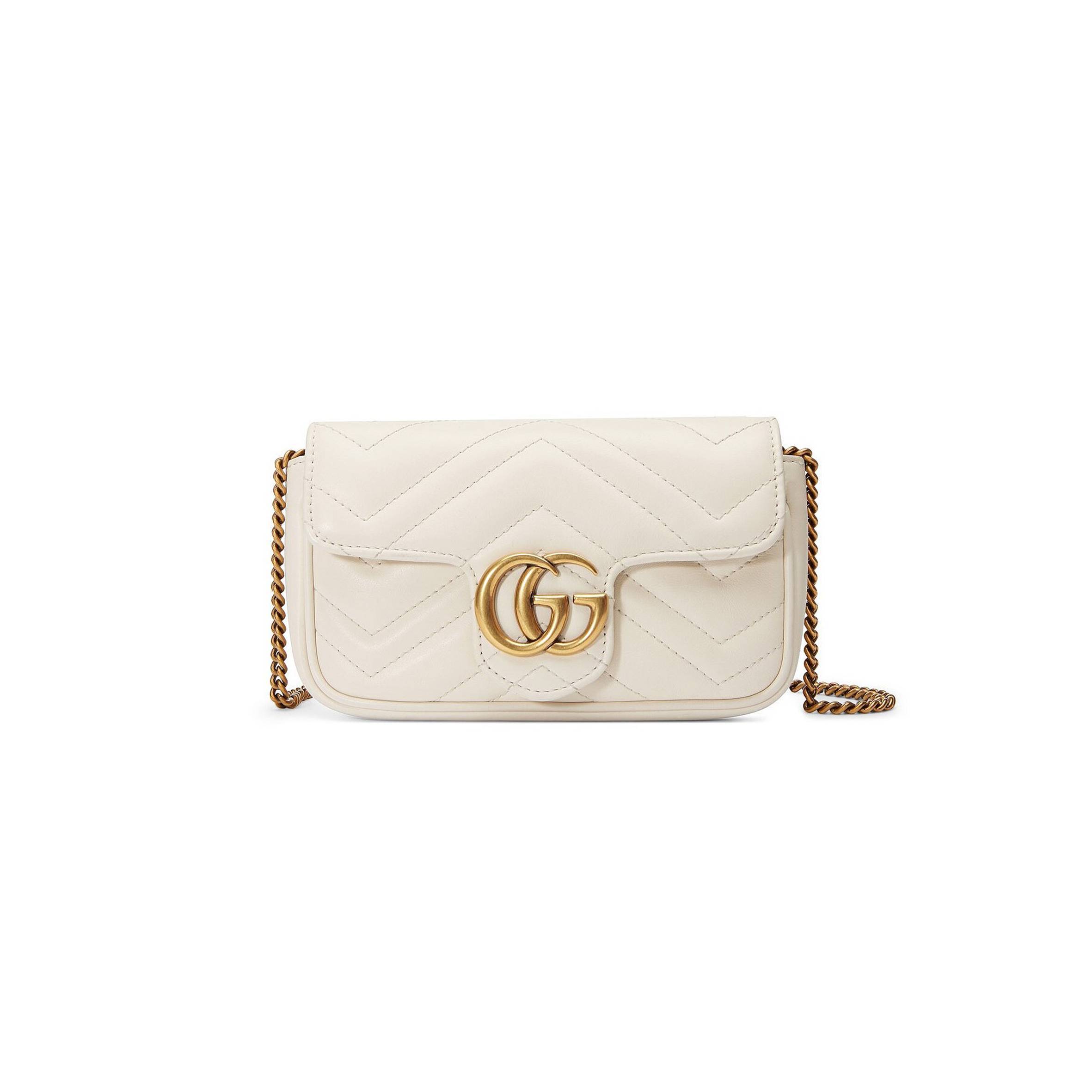 GUCCI GG MARMONT MATELASSÉ LEATHER SUPER MINI BAG  476433 (16.5*10*4.5cm)