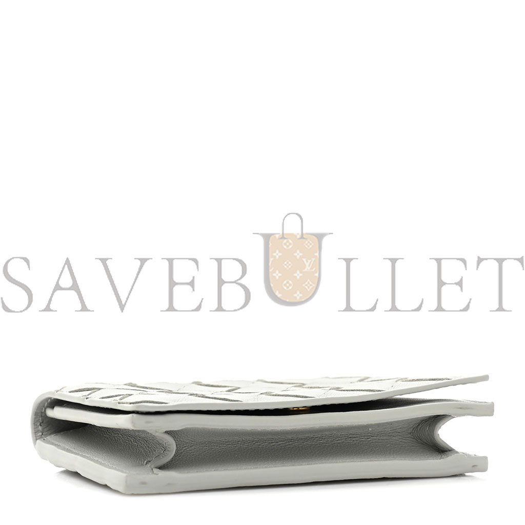 BOTTEGA VENETA NAPPA INTRECCIATO CARD CASE AGATE GREY (11*9*2cm)