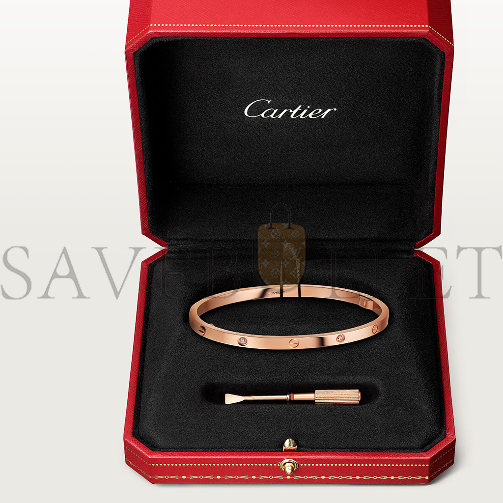 CARTIER  LOVE BRACELET, SMALL MODEL, 6 DIAMONDS B6047617