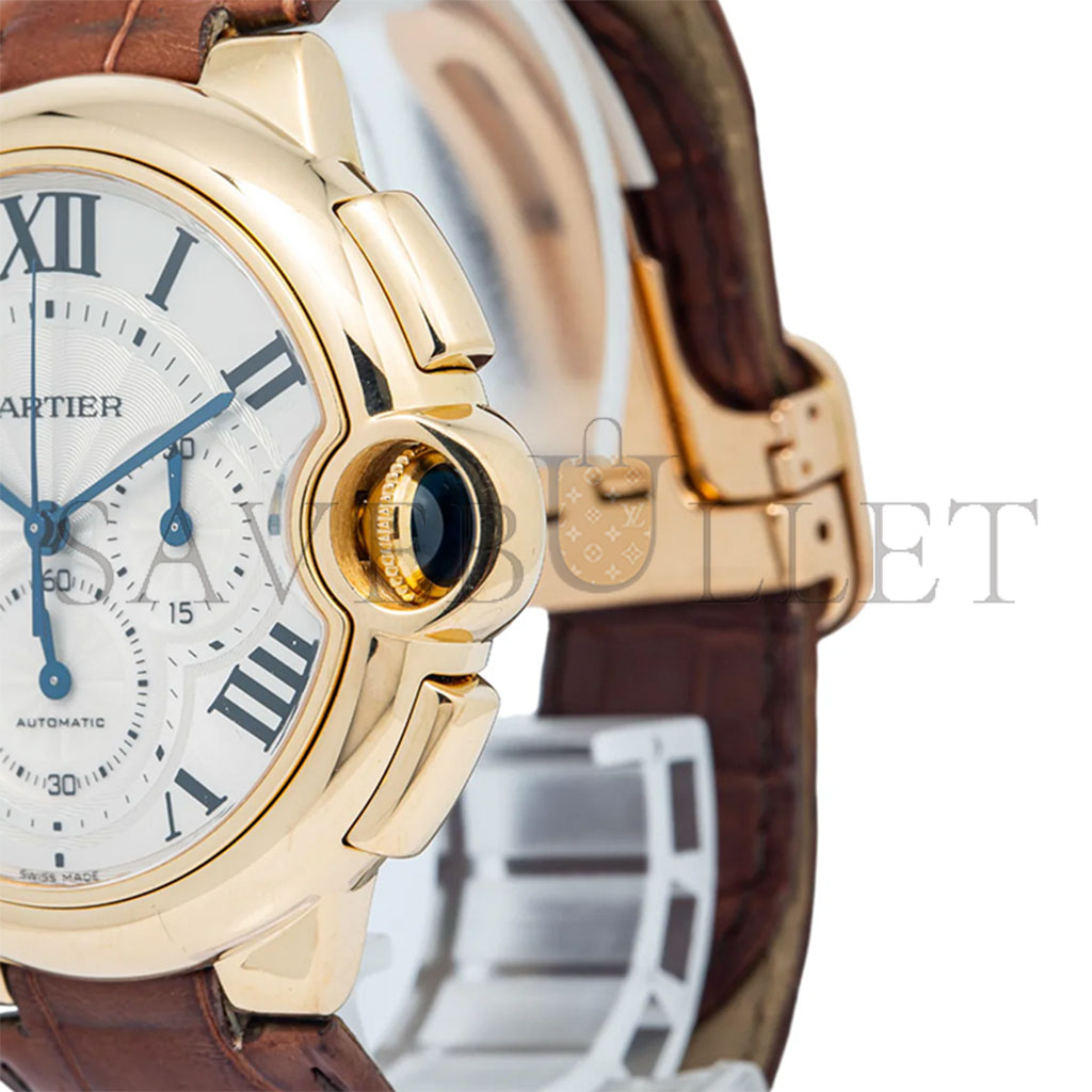 CARTIER BALLON BLEU DE CARTIER CHRONO 44MM ROSE GOLD W6920007