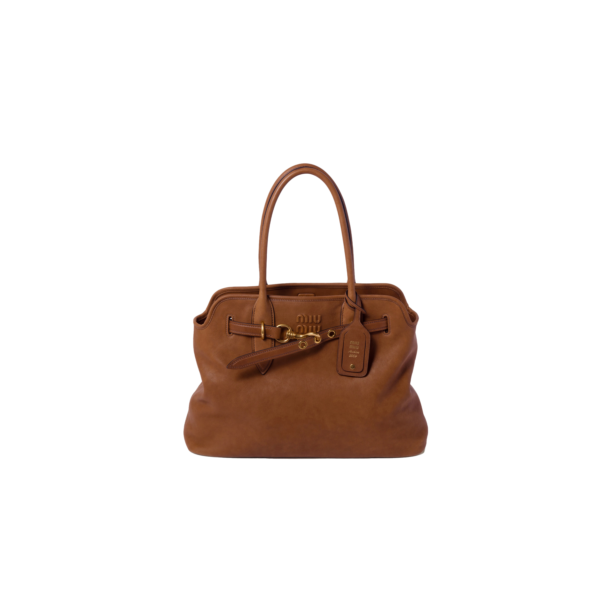 MIU MIU AVENTURE NAPPA LEATHER BAG 5BG291 (39*24*13cm)