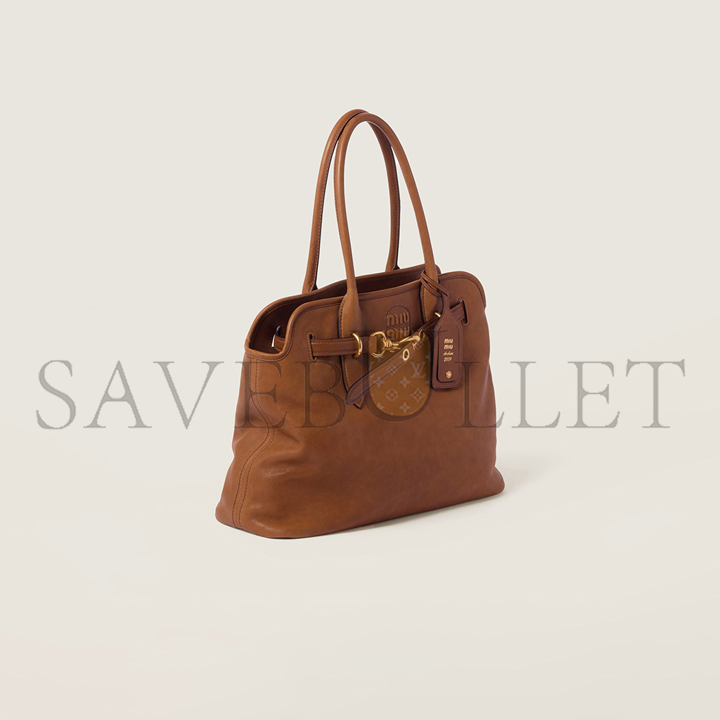 MIU MIU AVENTURE NAPPA LEATHER BAG 5BG291 (39*24*13cm)