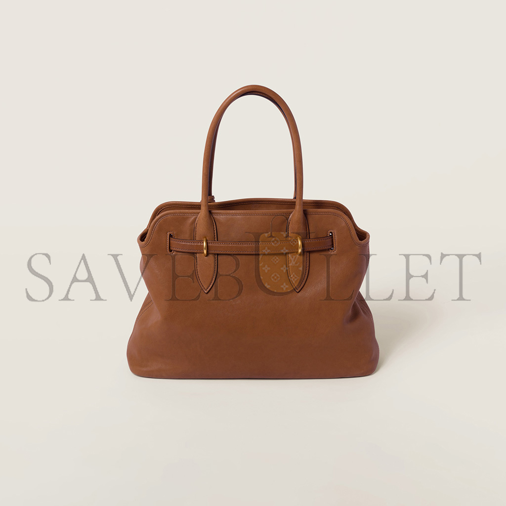 MIU MIU AVENTURE NAPPA LEATHER BAG 5BG291 (39*24*13cm)