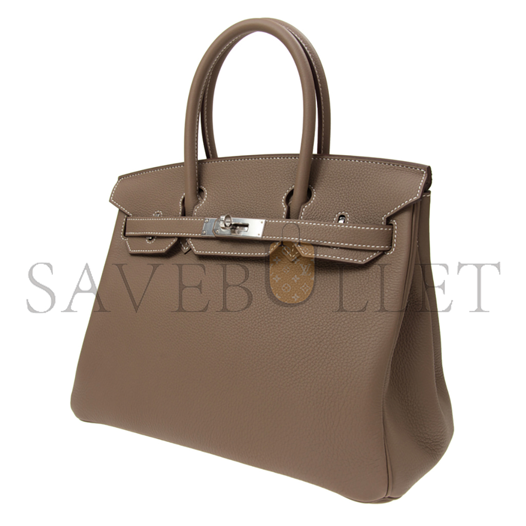 HERMES MASTER BIRKIN 30 ELEPHANT GREY HANDBAG BK3018TGSS (30*23*15cm)