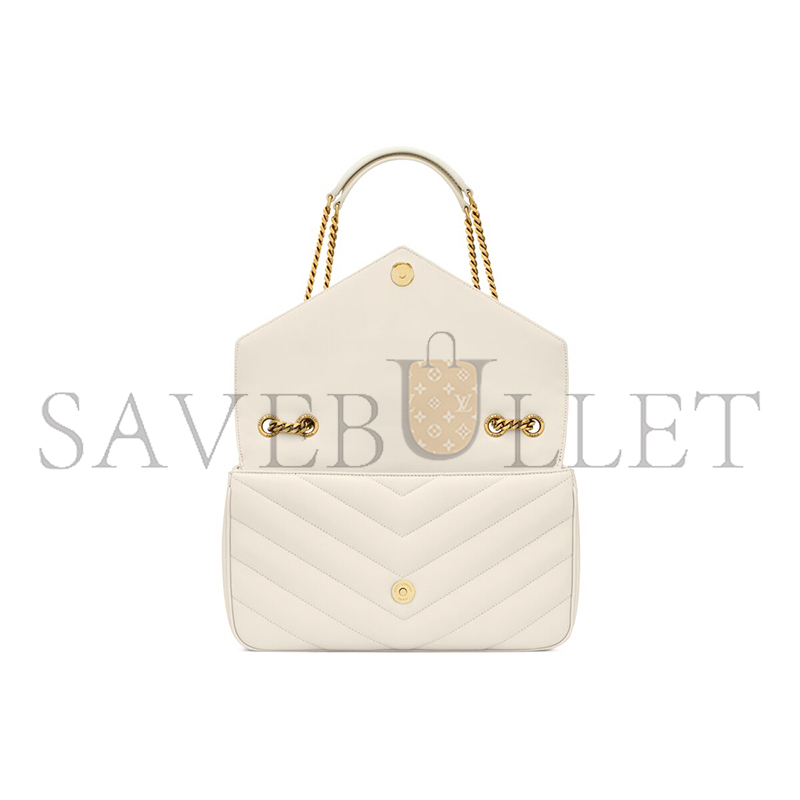 YSL LOULOU MEDIUM IN MATELASSÉ LAMBSKIN 801439AAEAX9207 (29*17*8cm)