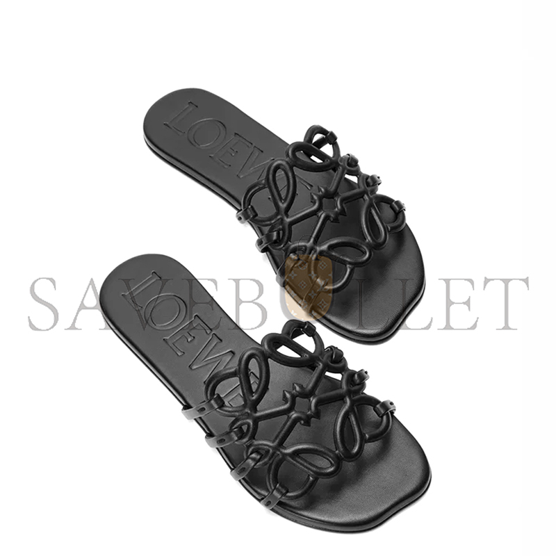 LOEWE PETAL ANAGRAM SLIDE IN SOFT CALFSKIN LLSP465X08