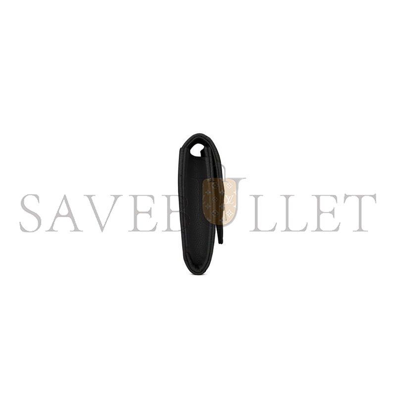 YSL CASSANDRE MATELASSÉ SMALL ENVELOPE WALLET IN GRAIN DE POUDRE LEATHER 414404BOW021000 (13.5*9.5*3cm)