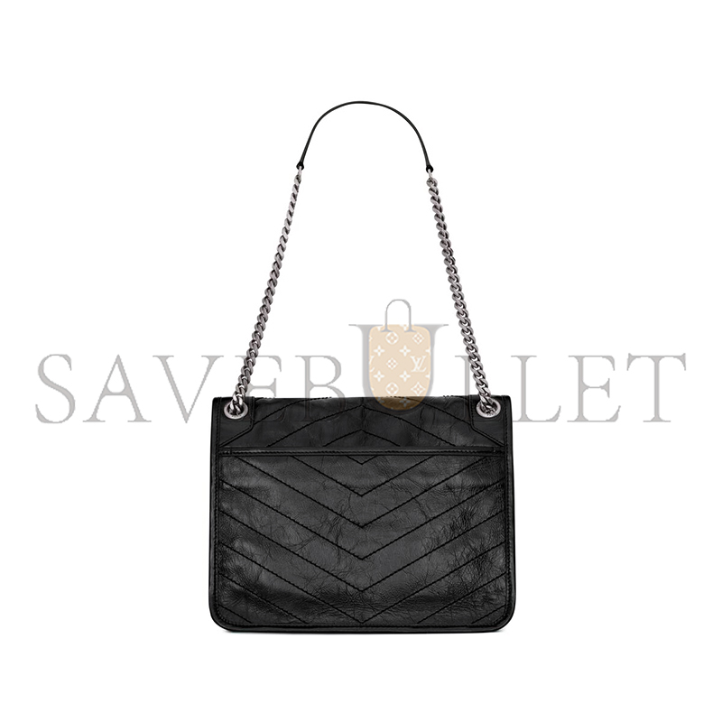 YSL NIKI MEDIUM IN VINTAGE LEATHER 6331580EN041000 (28*20*8.5cm)
