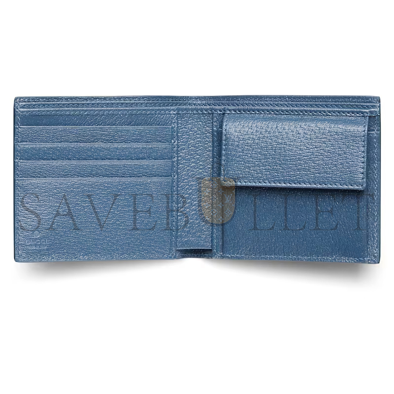 GUCCI BLUE INTERIOR GG COIN WALLET ‎768244FACQC1052 (21*9cm)