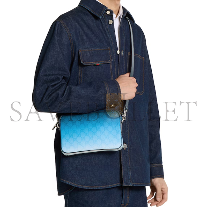 GUCCI CHROMA SMALL CROSSBODY BAG 835691FAESC8473 (25*16*4.5cm) GUCCI CHROMA SMALL CROSSBODY BAG 835691FAESC8473 (25*16*4.5cm)
