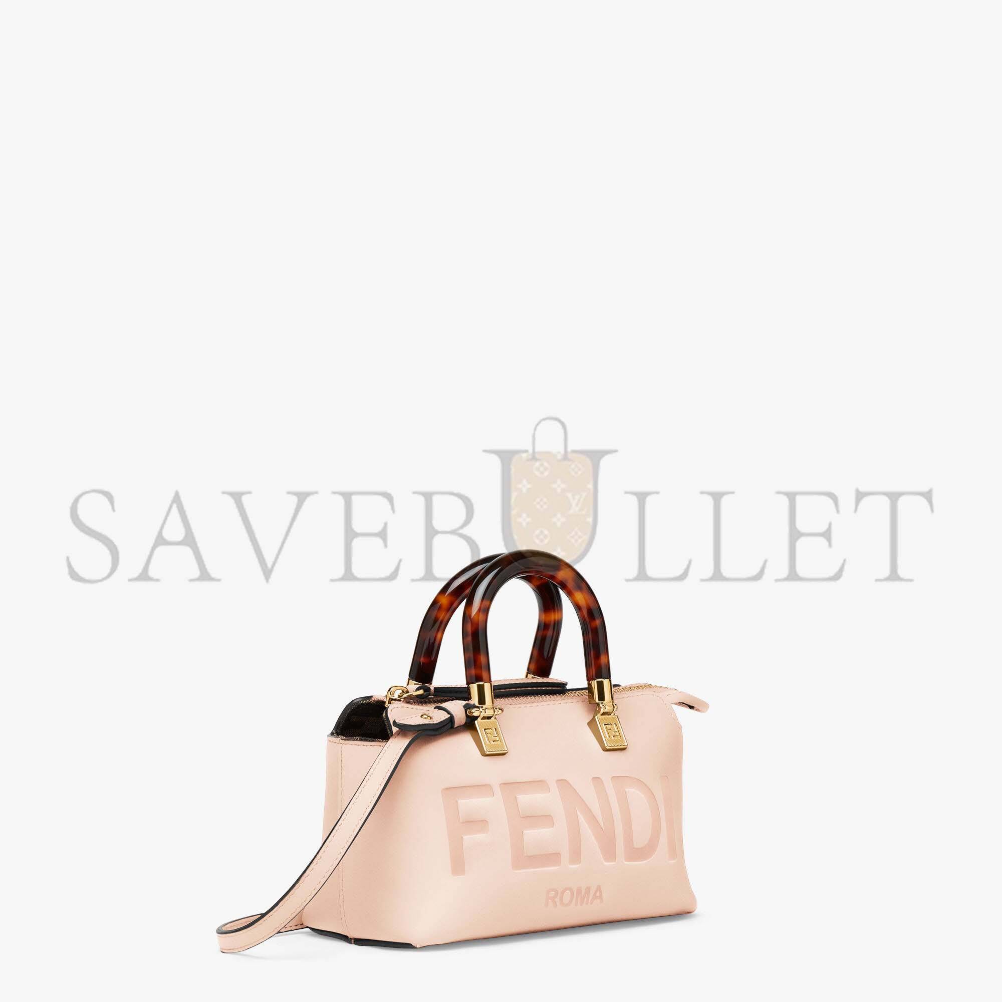 FENDI BY THE WAY MINI - SMALL BOSTON BAG IN LIGHT PINK LEATHER 8BS067ABVLF14N1 (20.5*12*9cm)