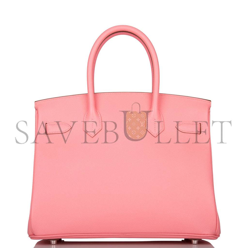 HERMES BIRKIN 30 ROSE CONFETTI EPSOM PALLADIUM HARDWARE (30cm)