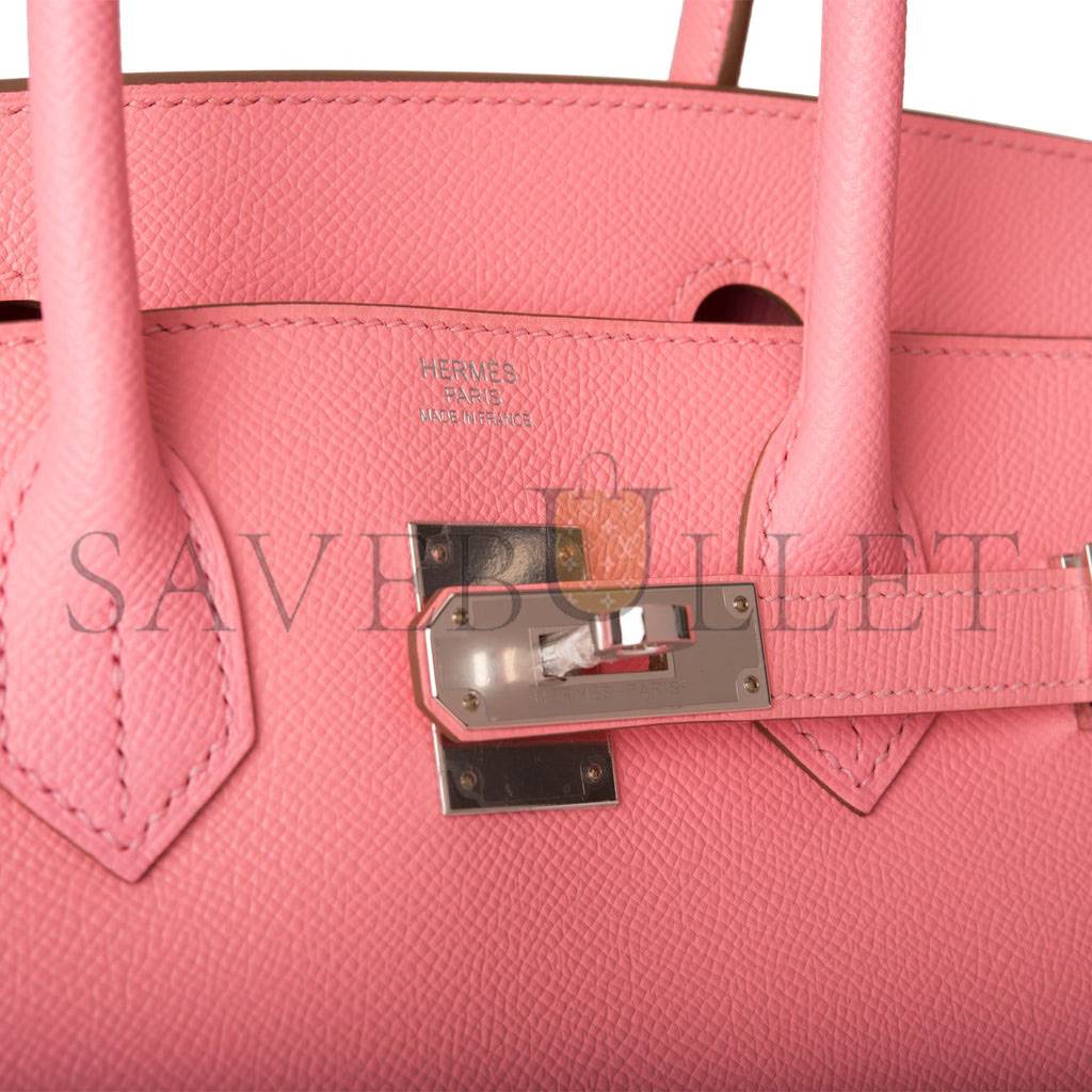 HERMES BIRKIN 30 ROSE CONFETTI EPSOM PALLADIUM HARDWARE (30cm)