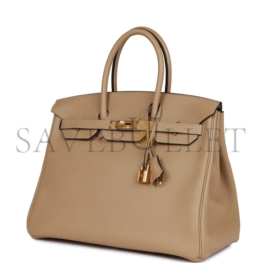 HERMES BIRKIN 35 TRENCH CLEMENCE GOLD HARDWARE 39867966652510 (35cm)