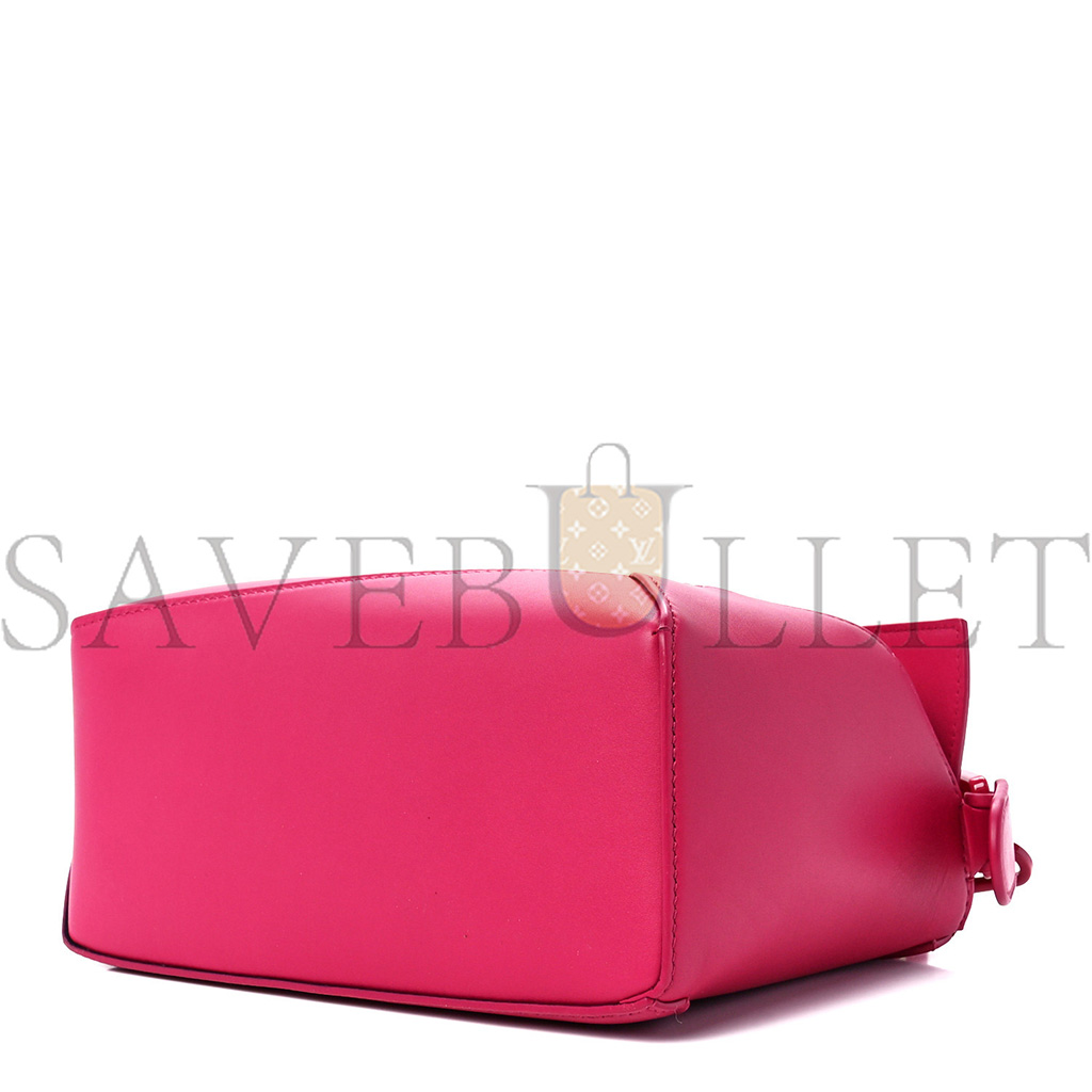 LOEWE SATIN CALFSKIN MONOCHROME SMALL PUZZLE EDGE BAG RUBY RED GLAZE (24*16.5*10.5cm)