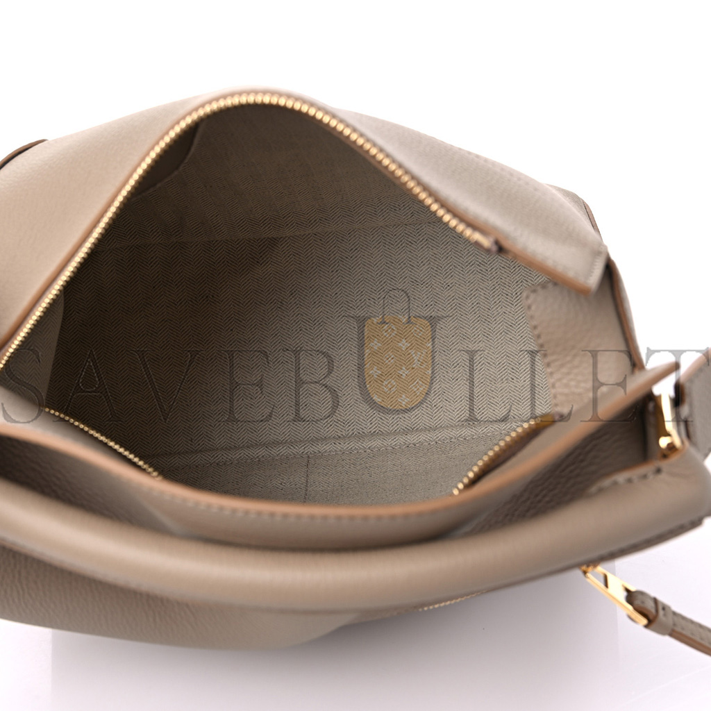 LOEWE GRAINED CALFSKIN SMALL PUZZLE EDGE BAG SAND (24*16.5*10.5cm)