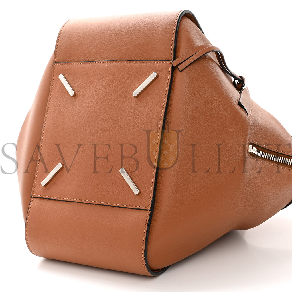 LOEWE CALFSKIN SMALL HAMMOCK SHOULDER BAG TAN (28*24*13cm)