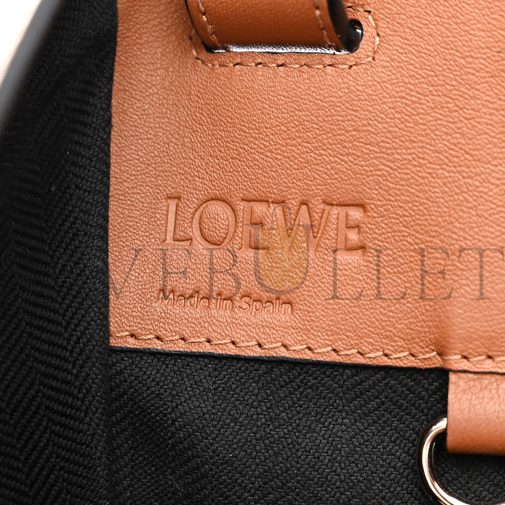 LOEWE CALFSKIN SMALL HAMMOCK SHOULDER BAG TAN (28*24*13cm)