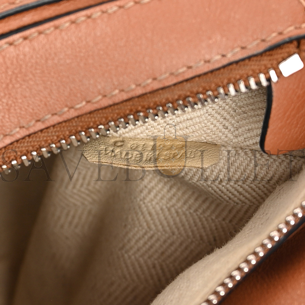 LOEWE CALFSKIN MINI PUZZLE BAG TAN (18*12.5*8cm)