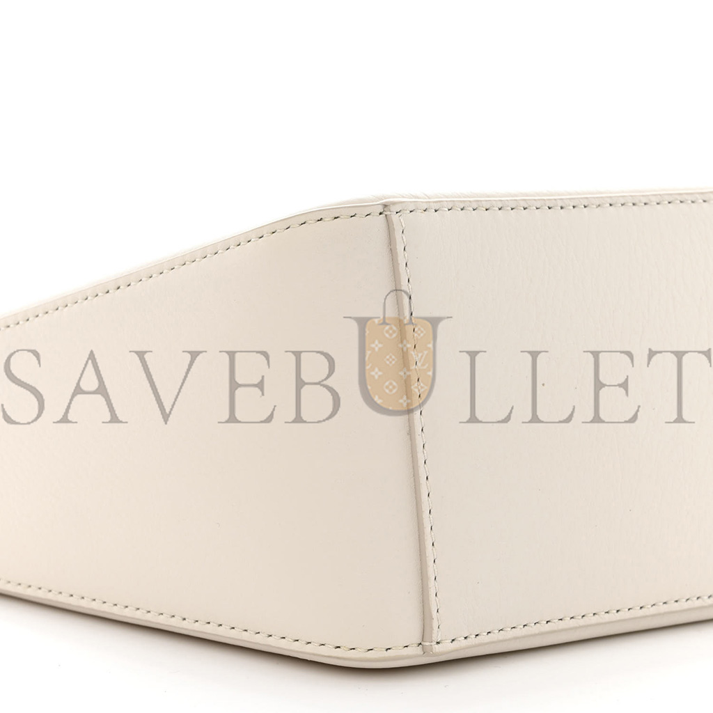 LOEWE CALFSKIN MINI HAMMOCK HOBO SOFT WHITE (17*17*10cm)