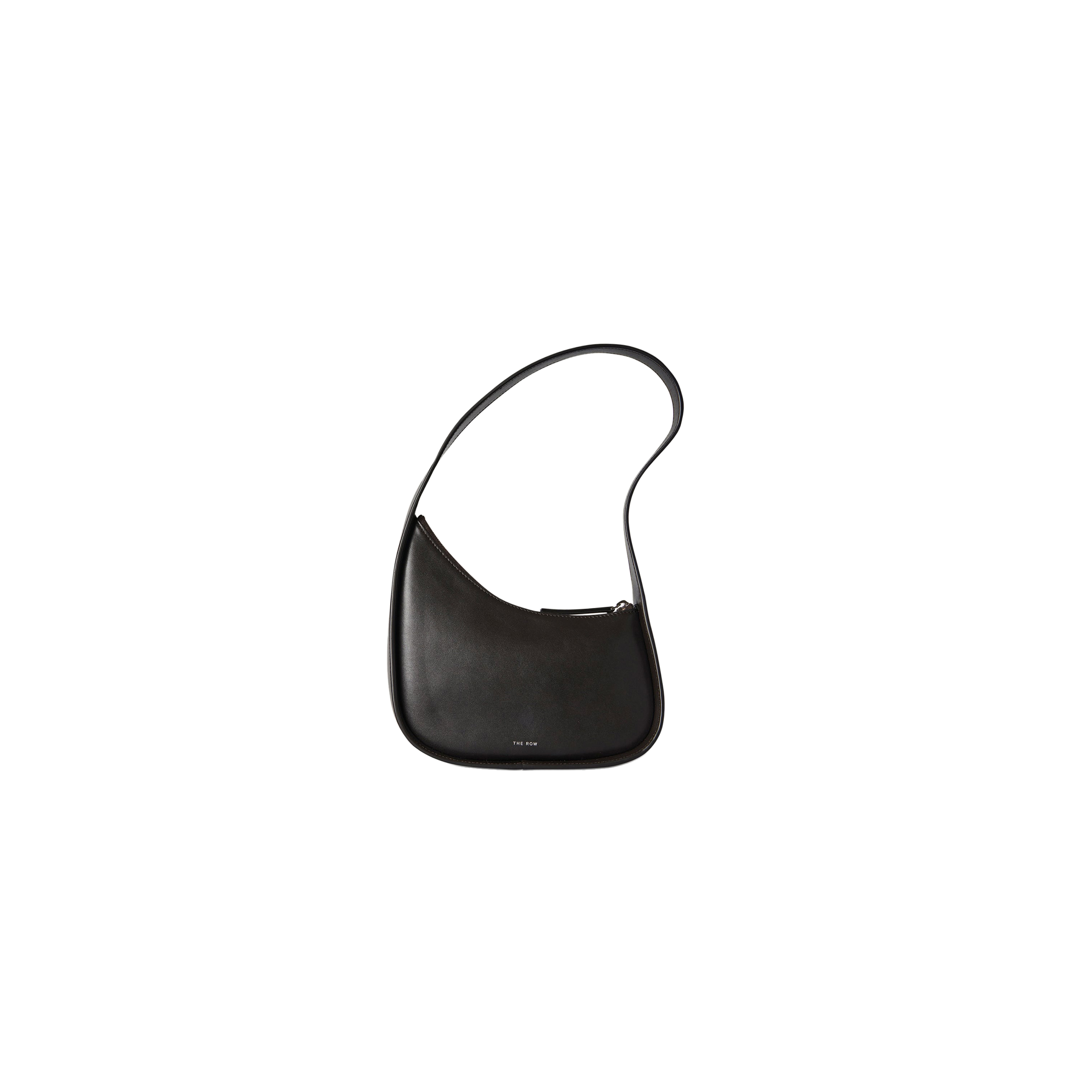 THE ROW HALF MOON BAG IN LEATHER DARK BROWN W1249L60DBP (20*34*6cm)