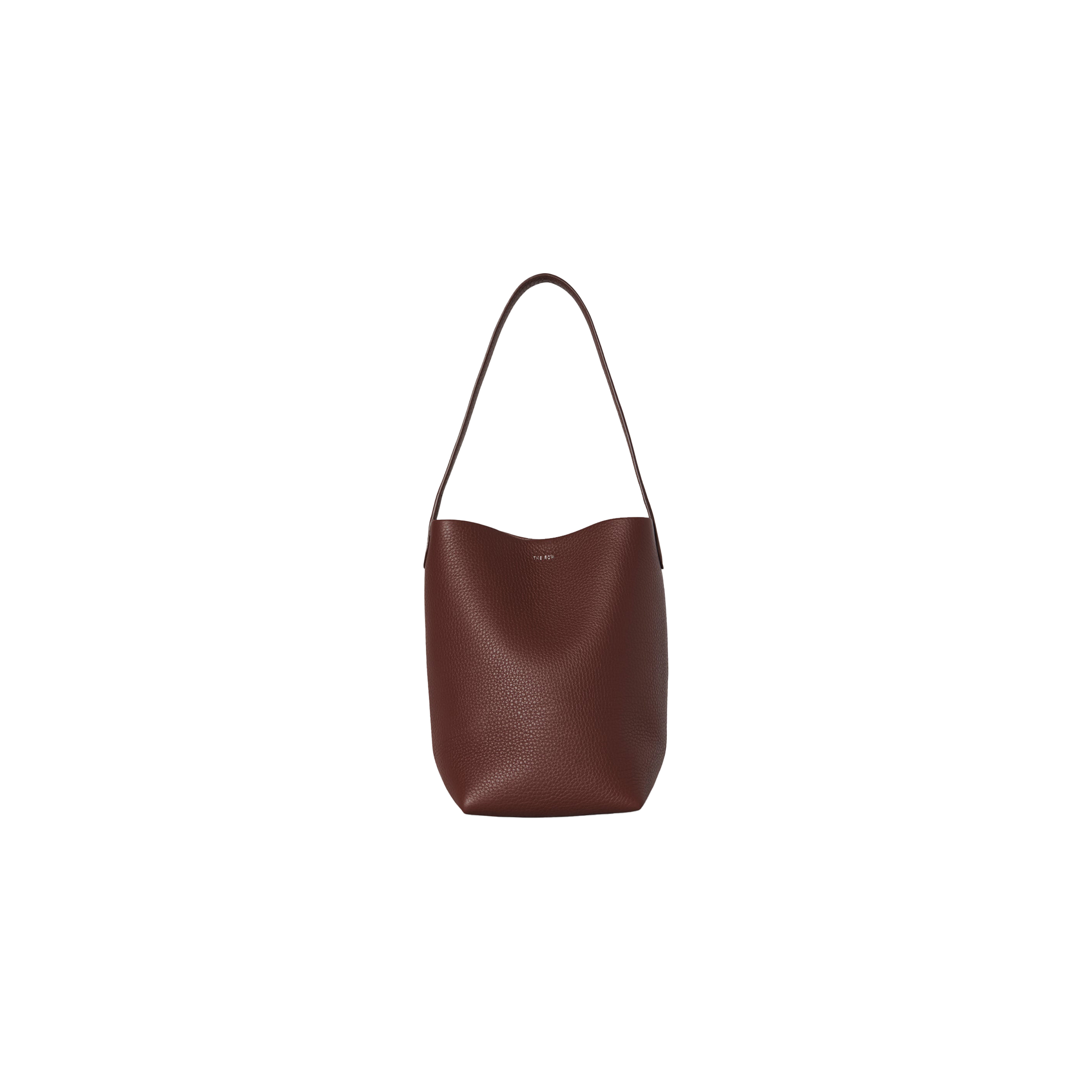 THE ROW SMALL NS PARK TOTE BAG IN LEATHER BURNT WOOD W1314L129BWOD (25*22*12cm)