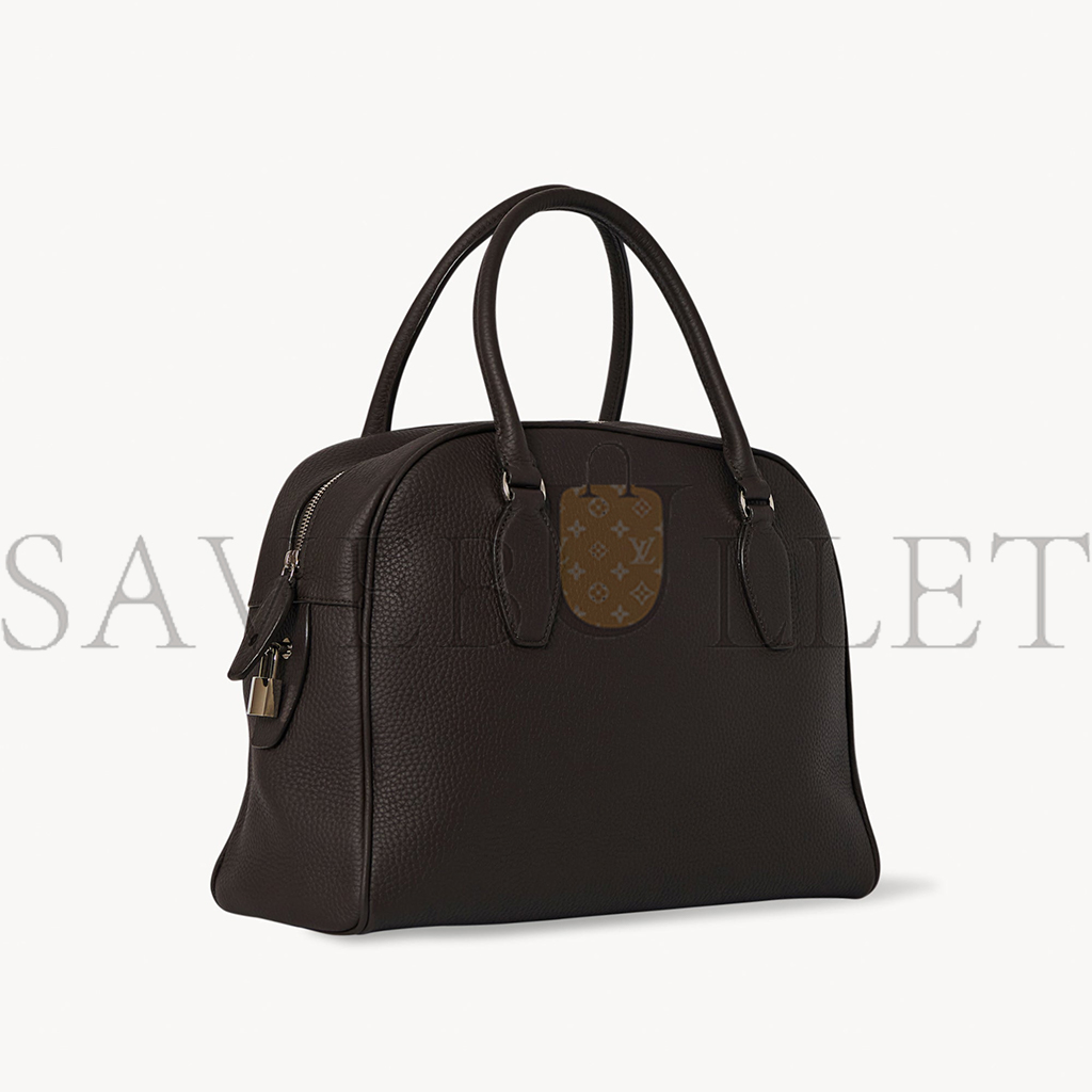 THE ROW INDIA 12.00 BAG IN LEATHER DARK BROWN W1595L23DBP (30*24*30cm)