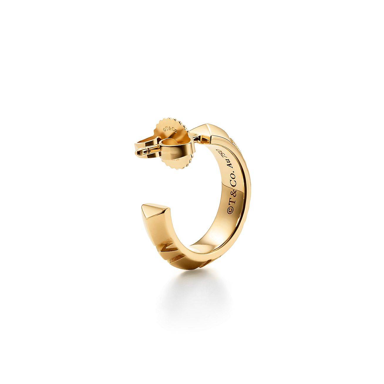 TIFFANY&CO.ATLAS® X HOOP EARRINGS IN YELLOW GOLD, SMALL 67786181