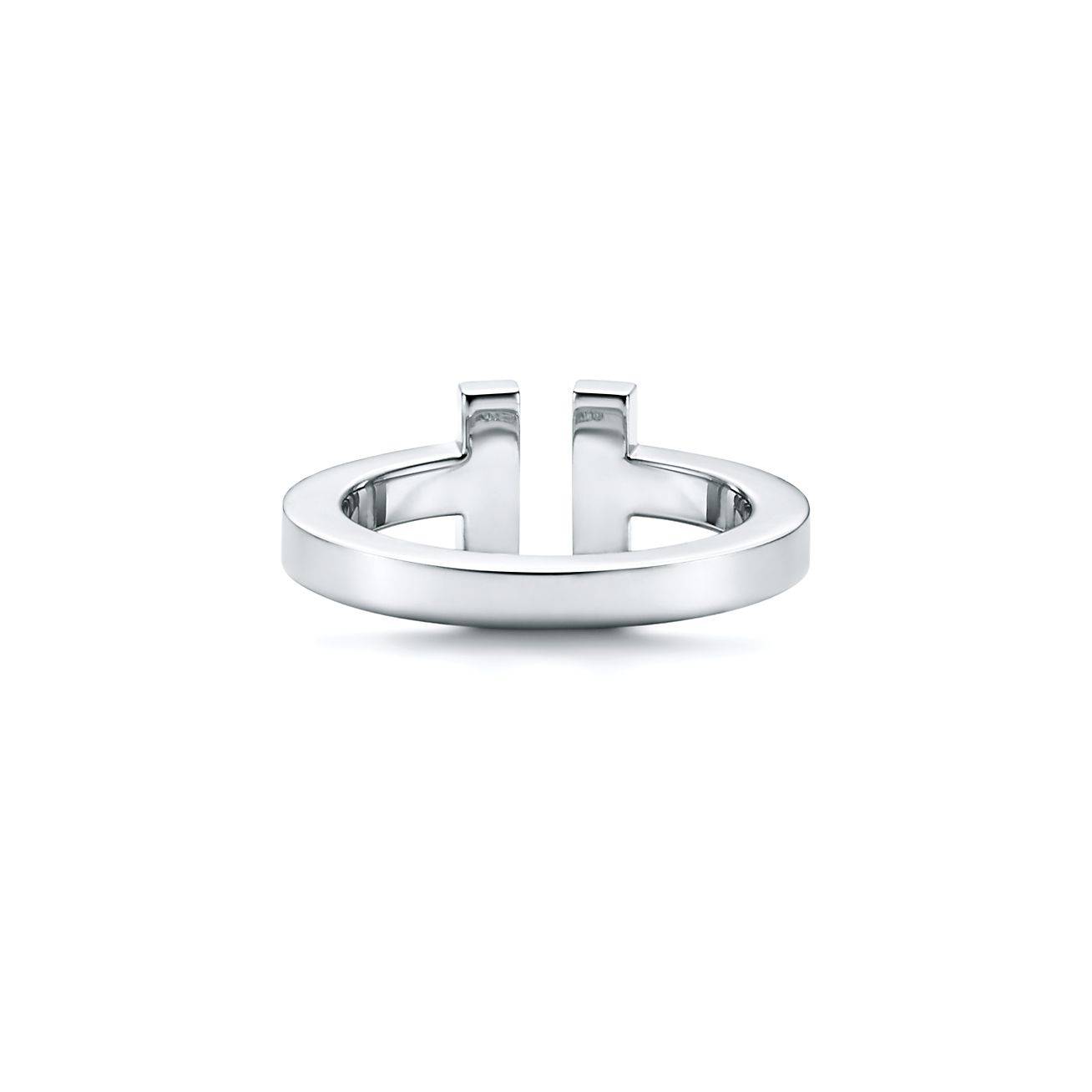 TIFFANY T SQUARE RING IN SILVER