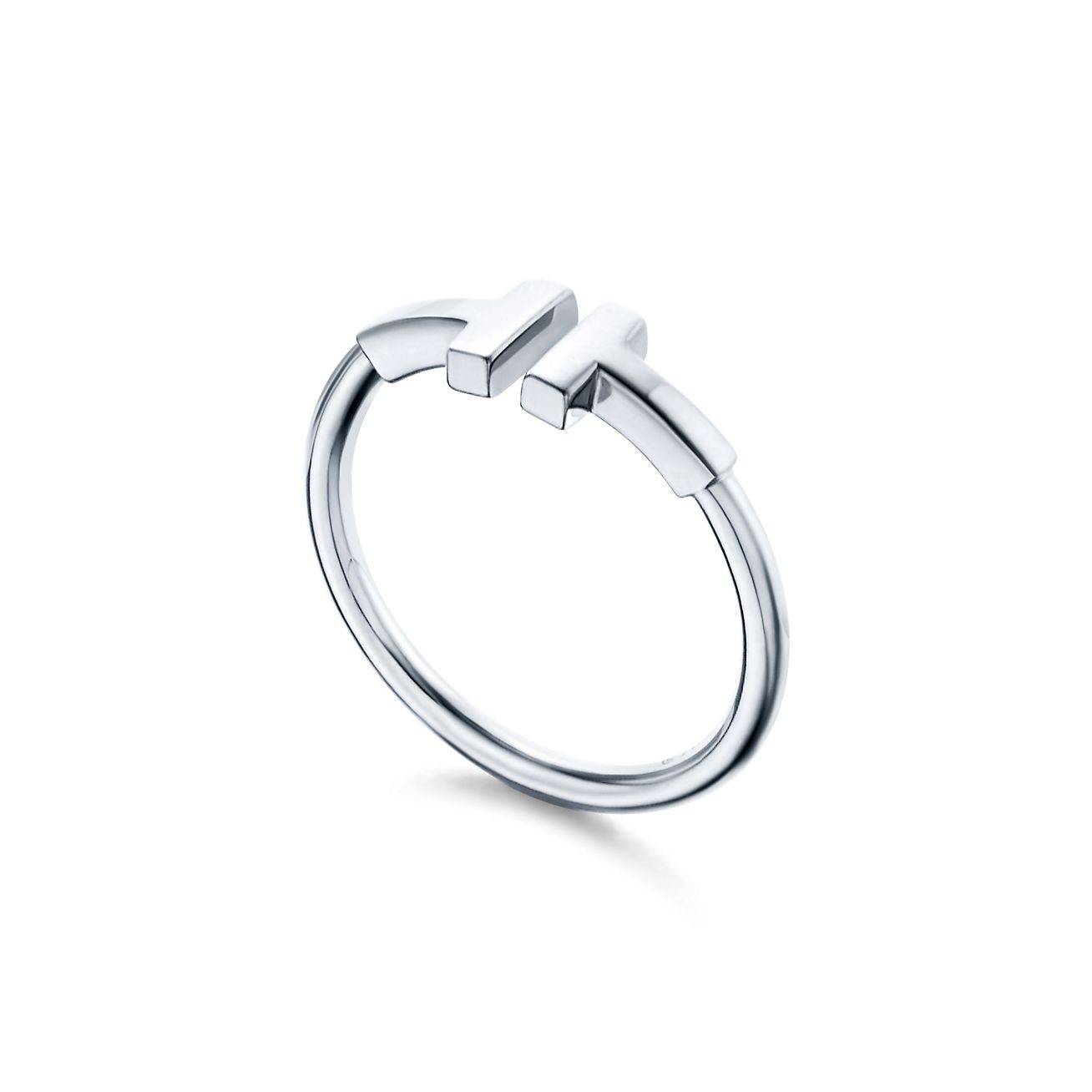 TIFFANY T WIRE RING IN 18K WHITE GOLD