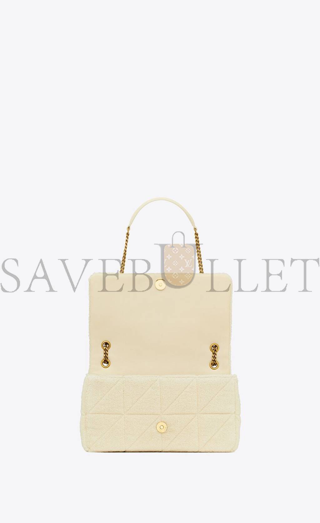 YSL JAMIE MEDIUM CHAIN BAG IN TERRY CLOTH 735035FABKT9381 (24*15.5*6.5cm)